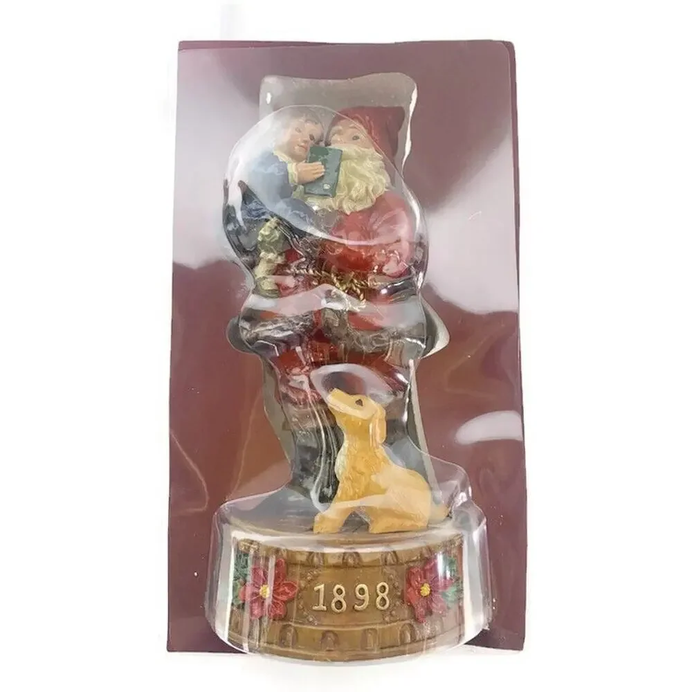Home for the Holidays Visions of Santa 1898 Resin Santa Musical Figure 10